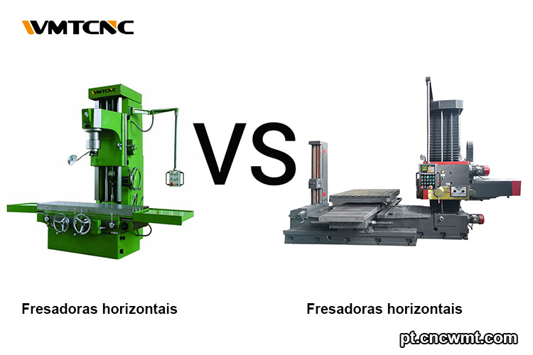 Fresadoras horizontais vs verticais principais diferenças