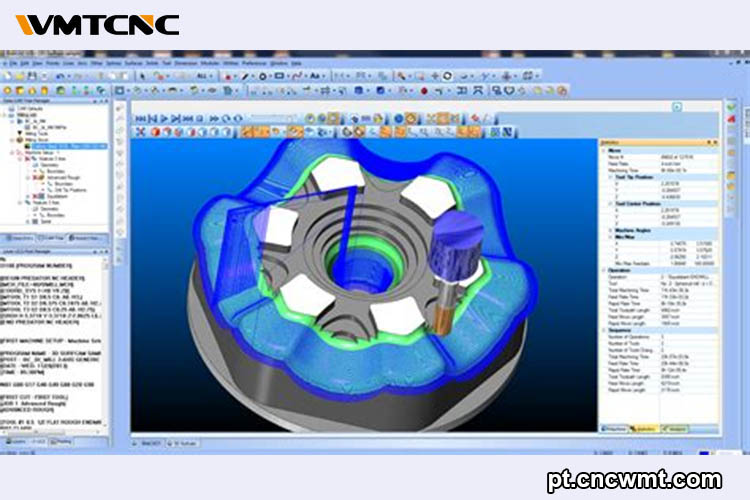 interface-do-software-cam-mostrando-percursos-da-ferramenta-e-pós-processamento