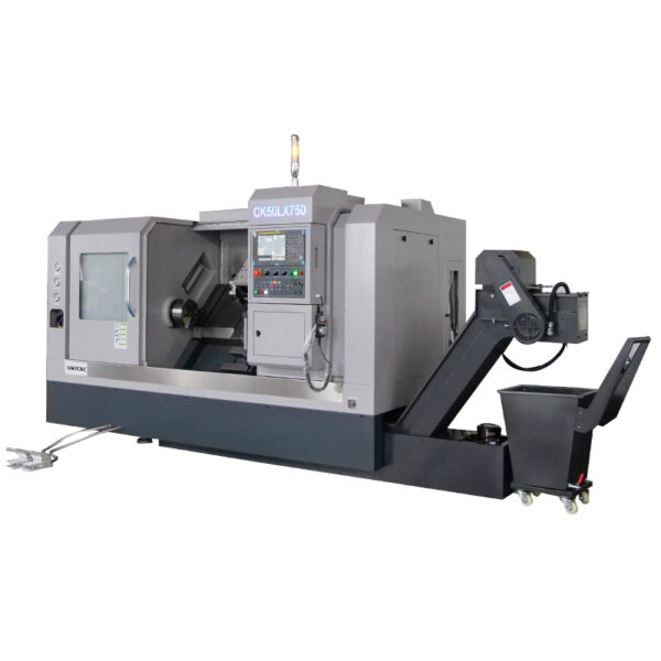 Máquina-de-Torno-Automática-CK50L750-com-Controlador-Cnc-de-Cama -Inclinada